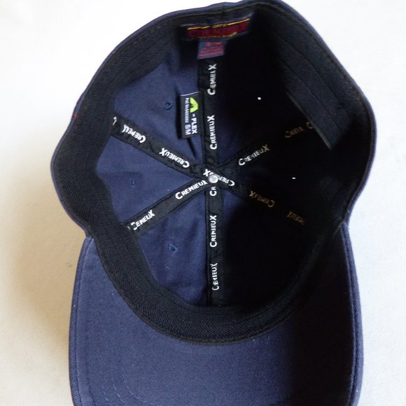 CREMIEUX JEANS BRAND SKULL & ANCHOR LOGO NAVY BASEBALL CAP HAT (PRE-OWNED) S/M - Picture 6 of 8